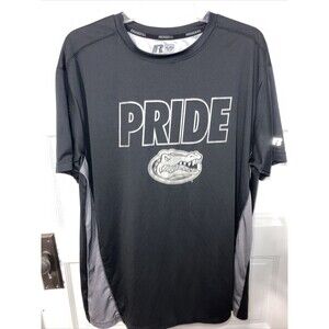 Russell Florida Gator Pride Short Sleeve T-Shirt, Men's Size XL Black Gray